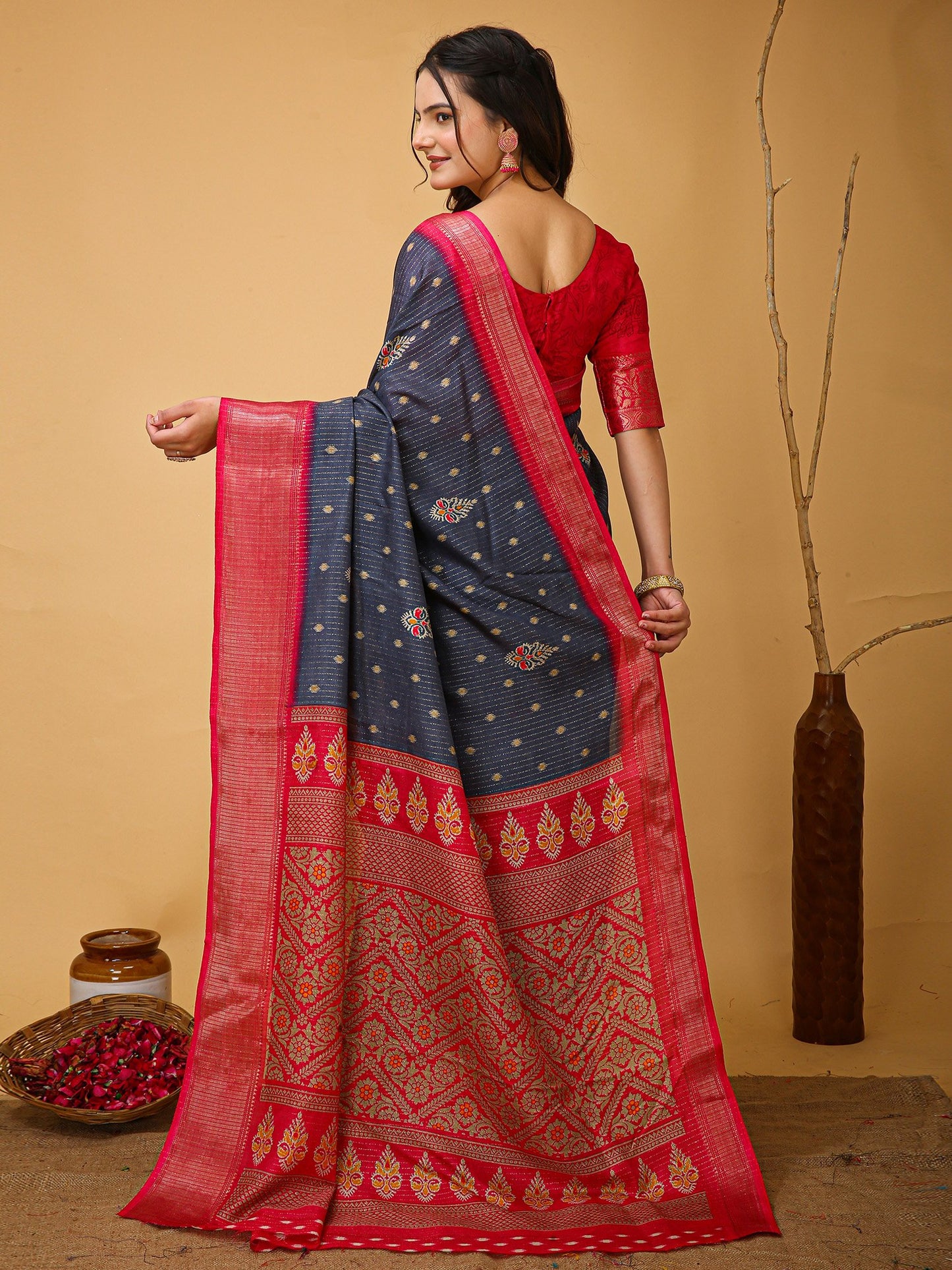 partywear designer saree for festive occasions
