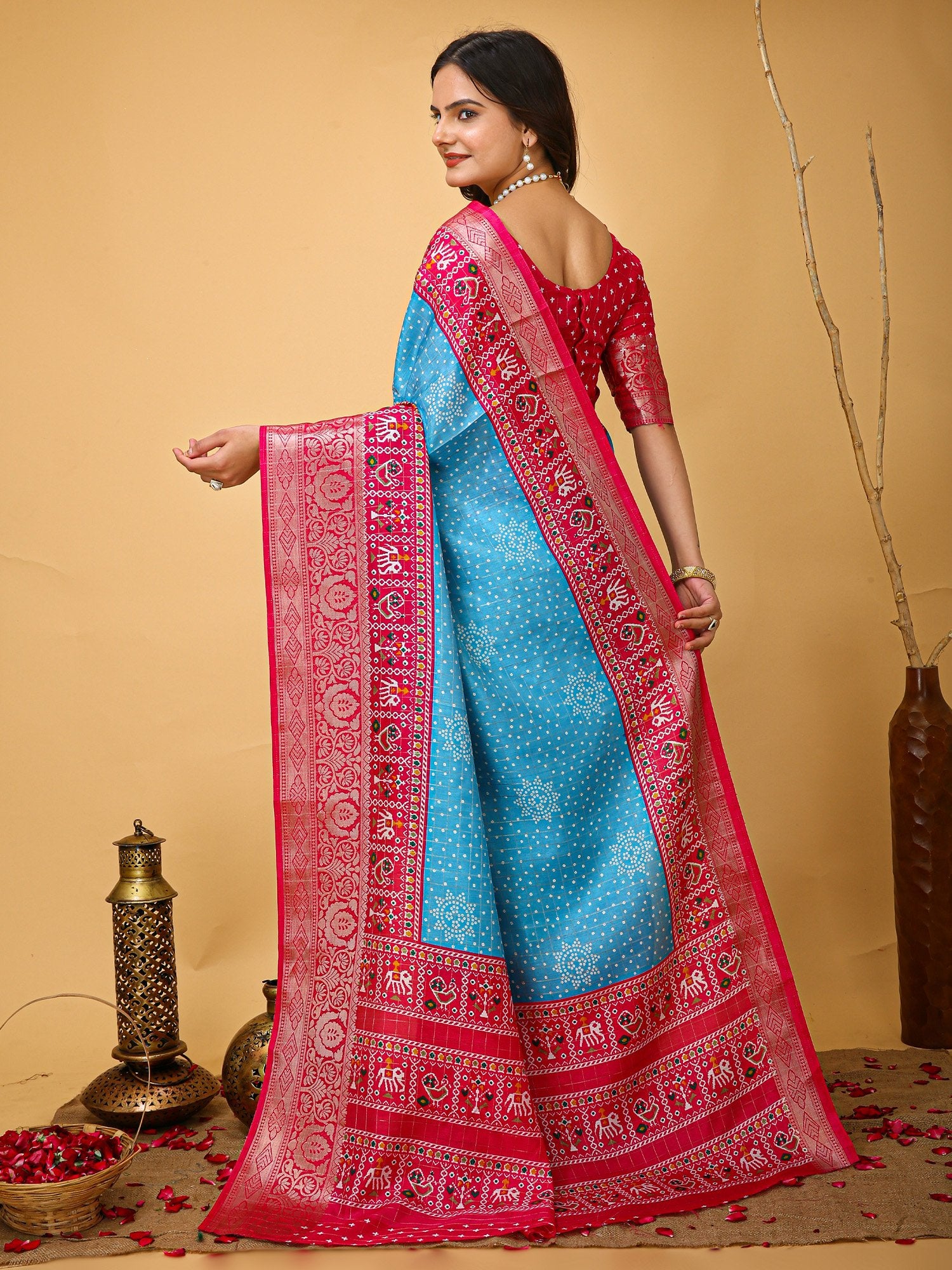 partywear designer saree for festive occasions