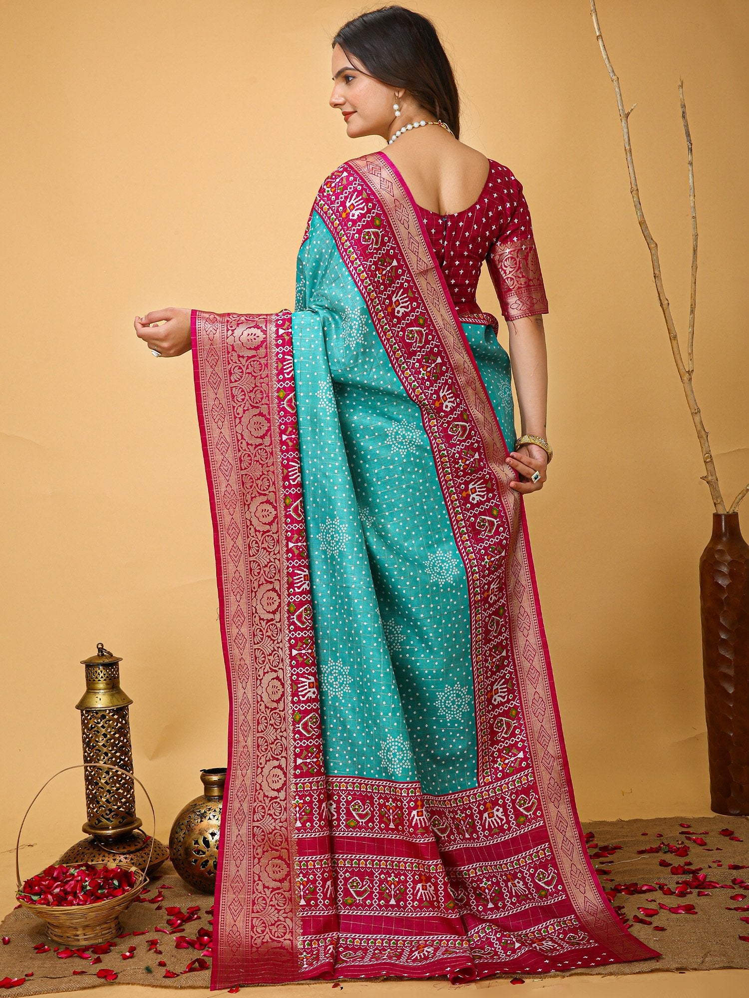 partywear designer saree for festive occasions