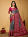 Grey Grey Patola Dola Silk Printed Saree