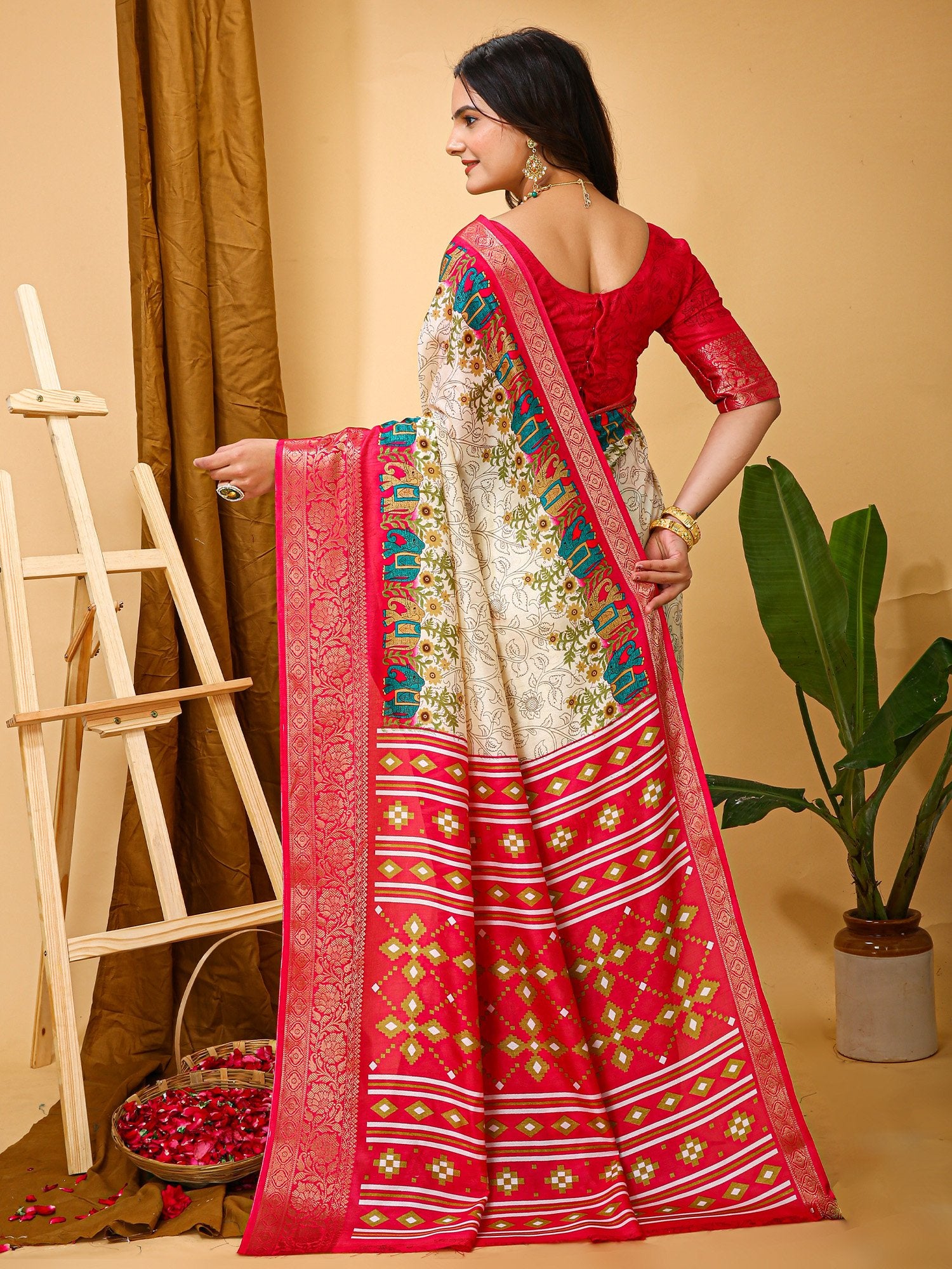 partywear designer saree for festive occasions