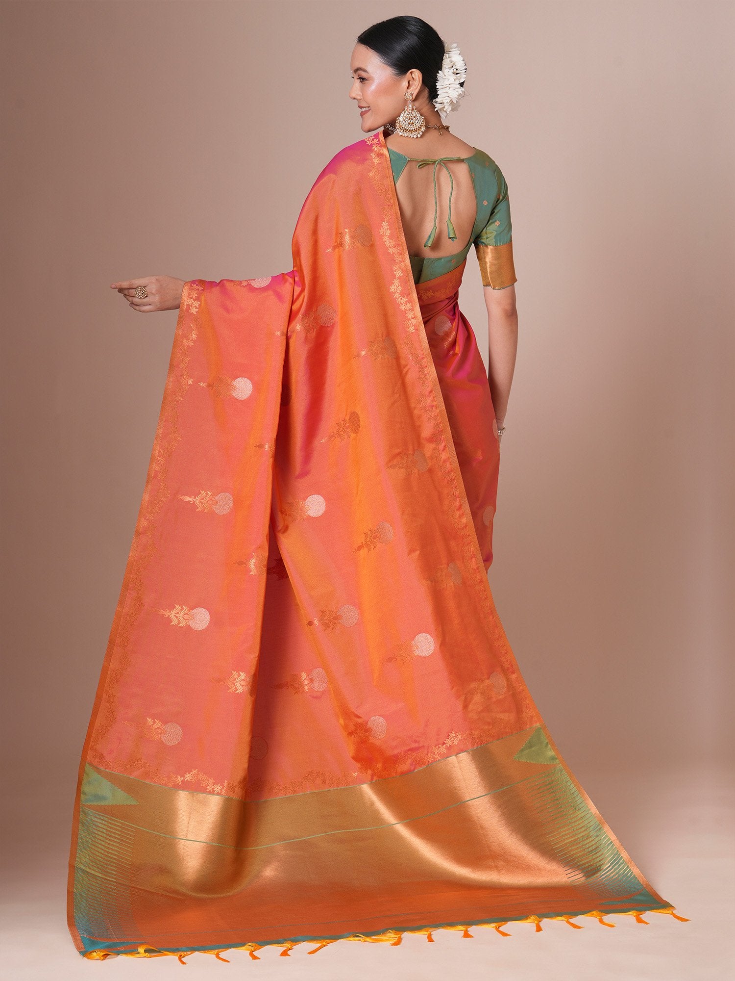 partywear designer saree for festive occasions