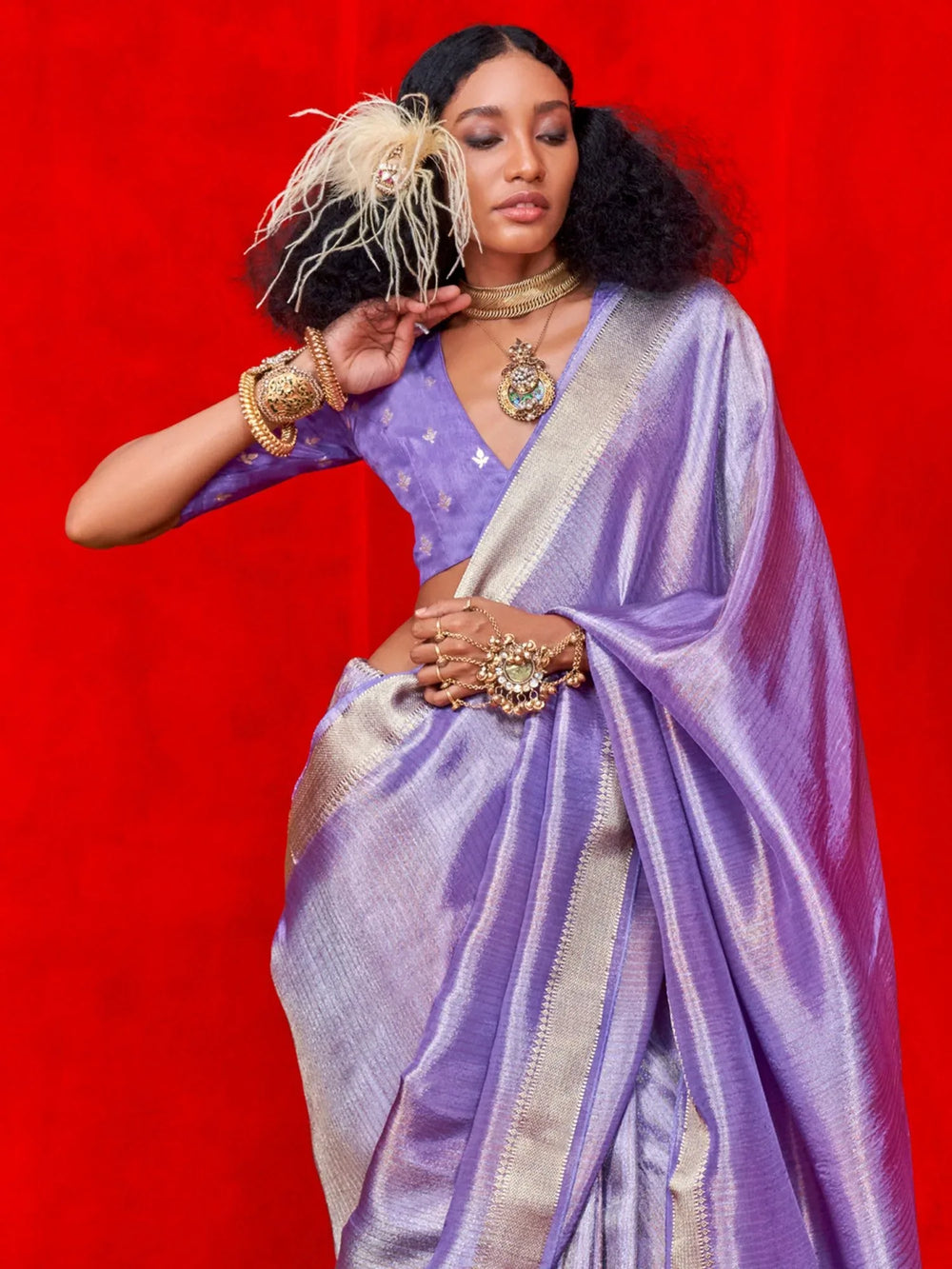 partywear designer saree for festive occasions