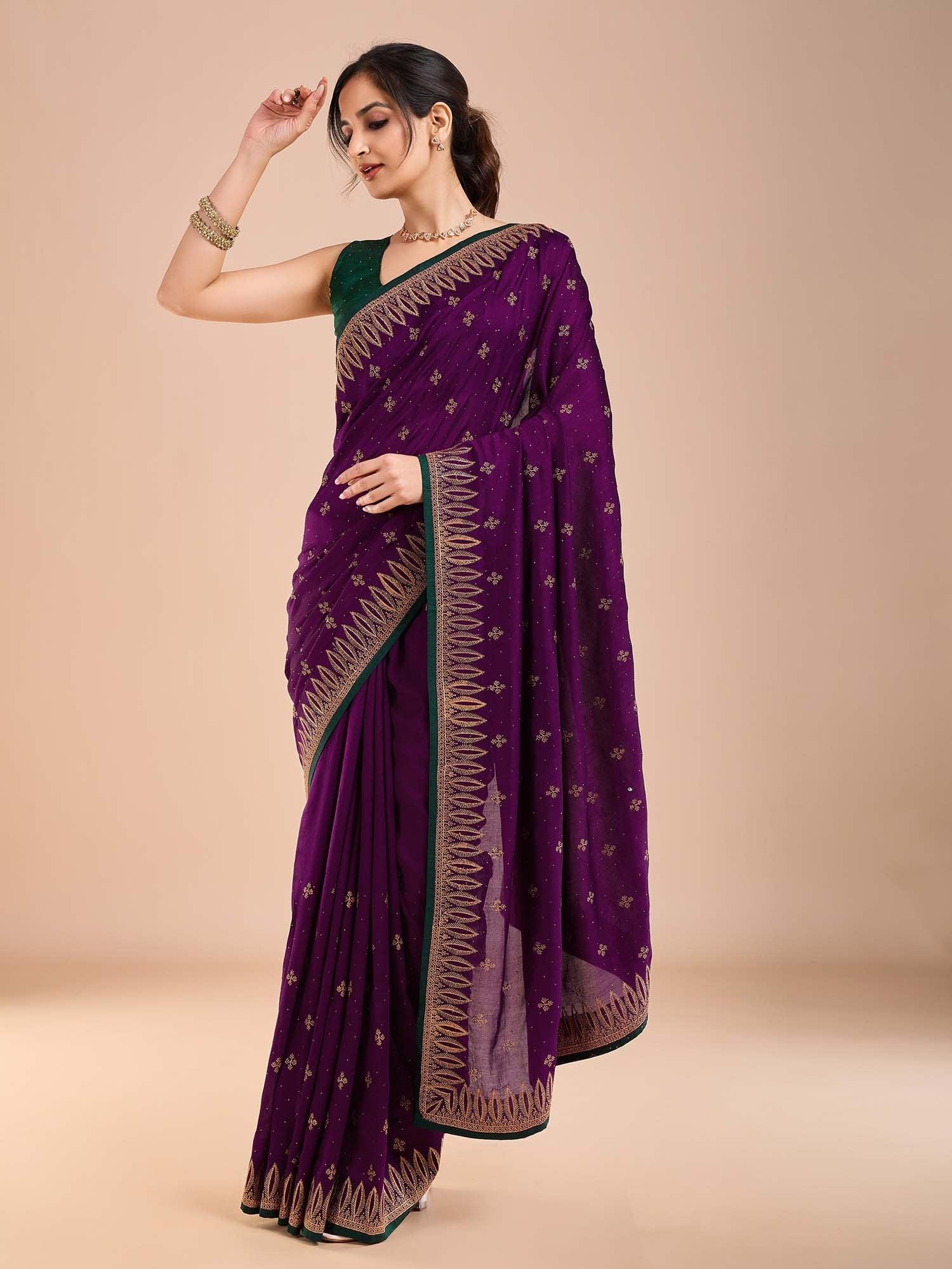 partywear designer saree for festive occasions