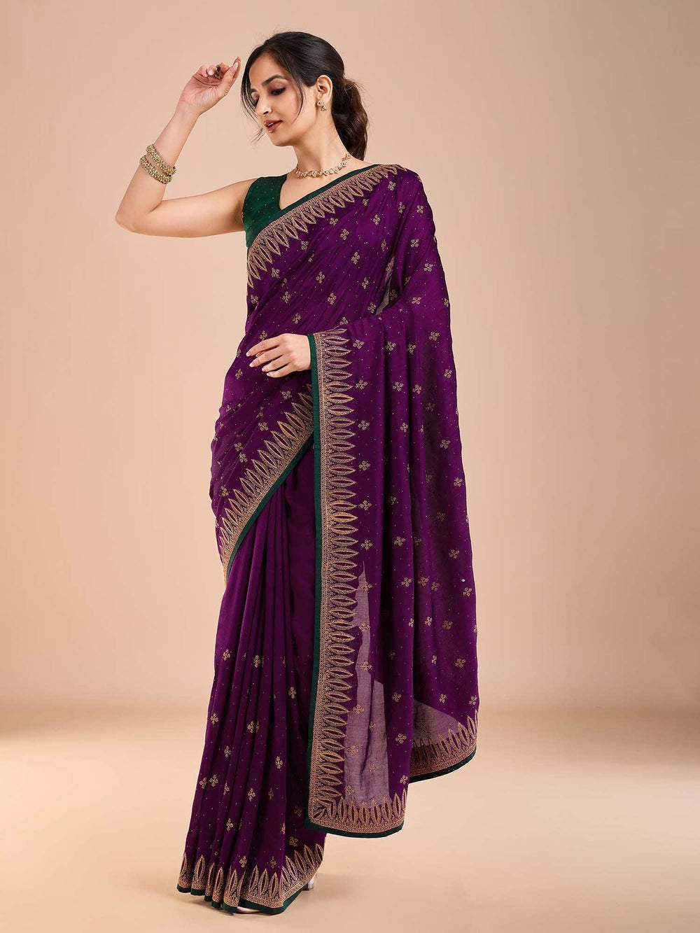 partywear designer saree for festive occasions