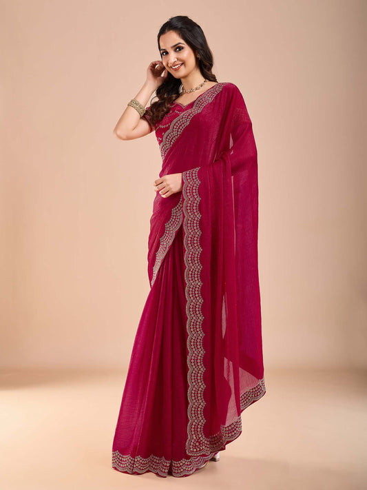 partywear designer saree for festive occasions