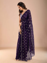 partywear designer saree for festive occasions