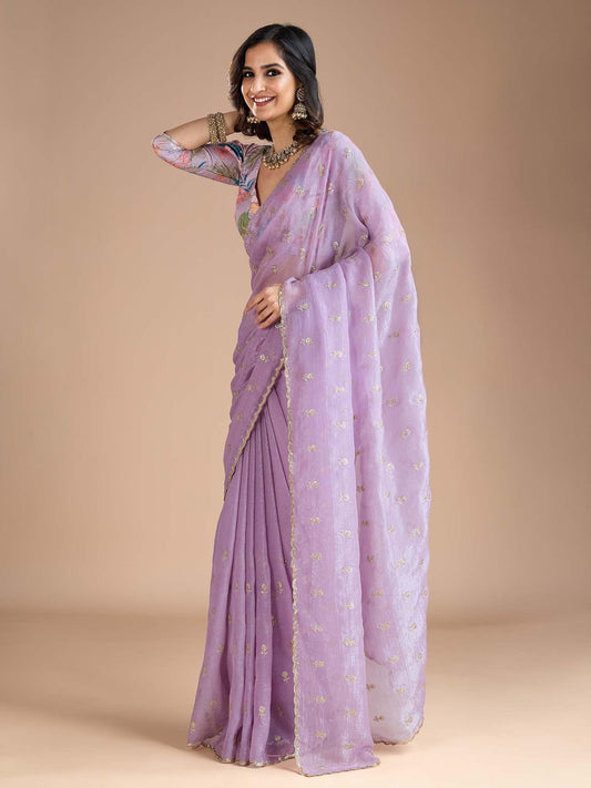 partywear designer saree for festive occasions