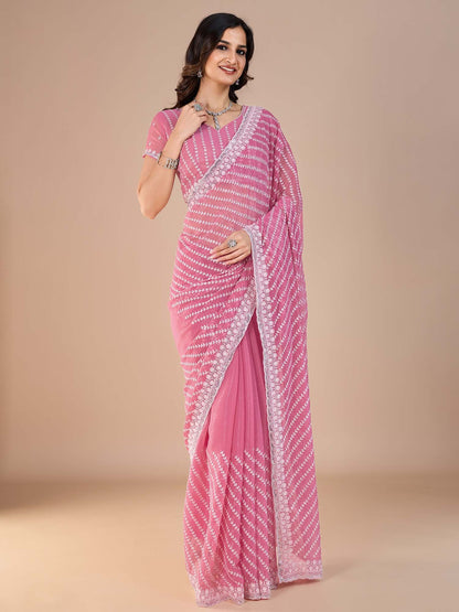 partywear designer saree for festive occasions