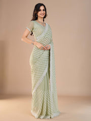 partywear designer saree for festive occasions