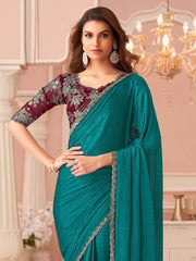 partywear designer saree for festive occasions