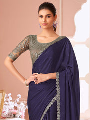 partywear designer saree for festive occasions