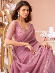 partywear designer saree for festive occasions