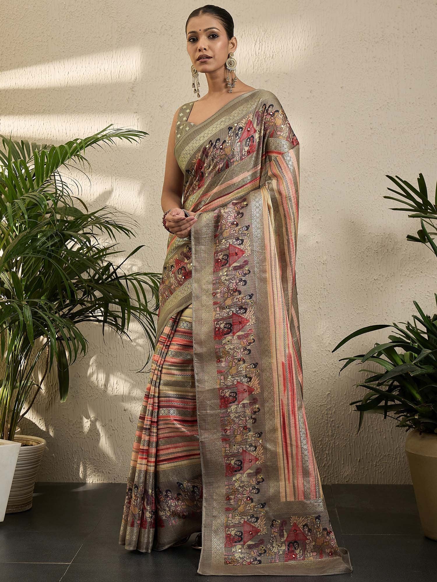 partywear designer saree for festive occasions