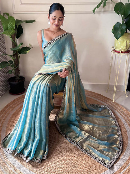 partywear designer saree for festive occasions
