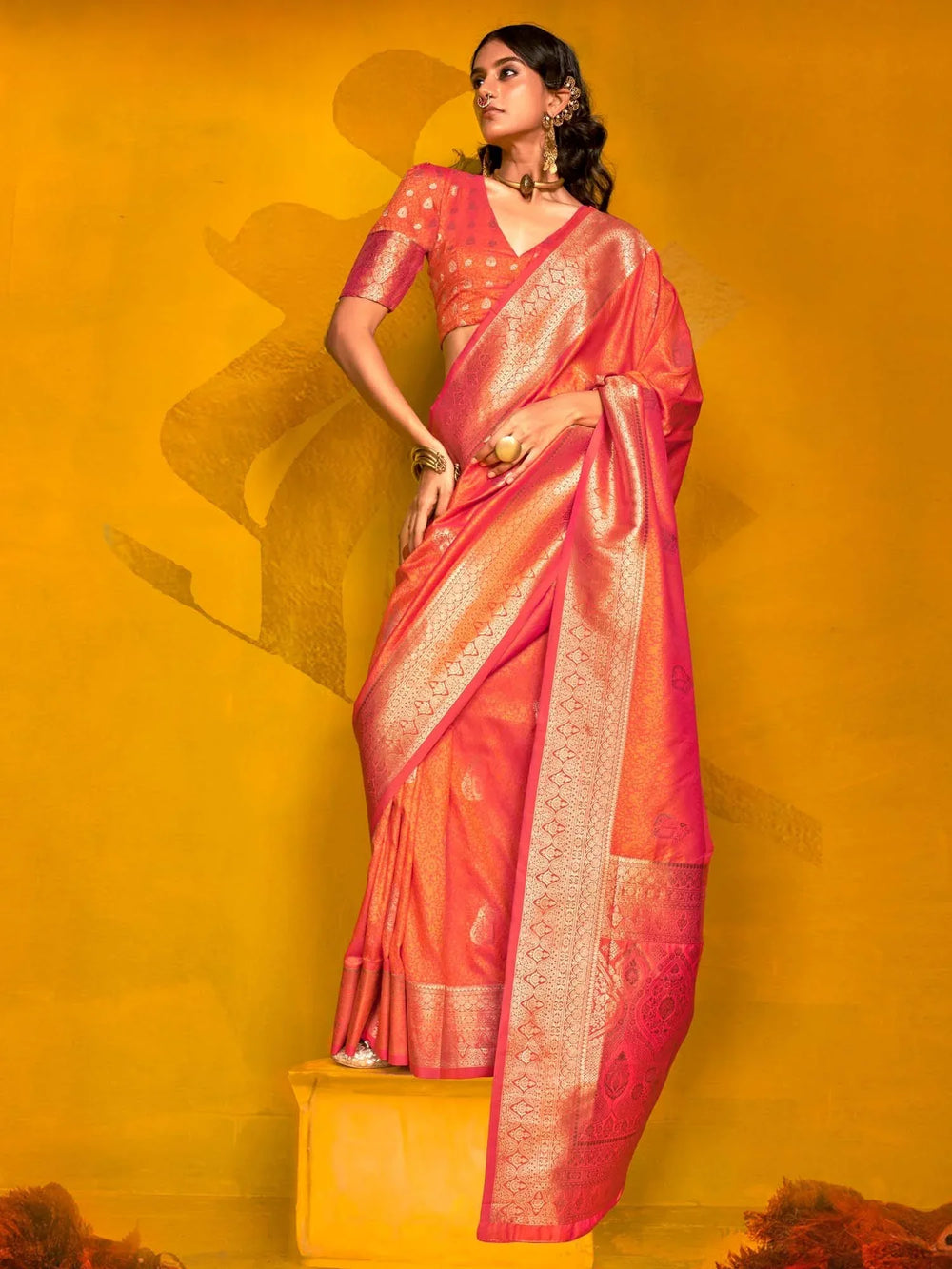 partywear designer saree for festive occasions