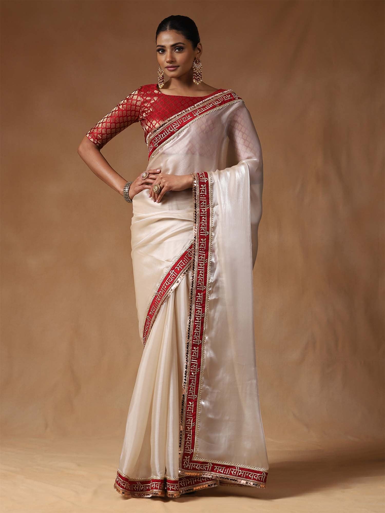 partywear designer saree for festive occasions