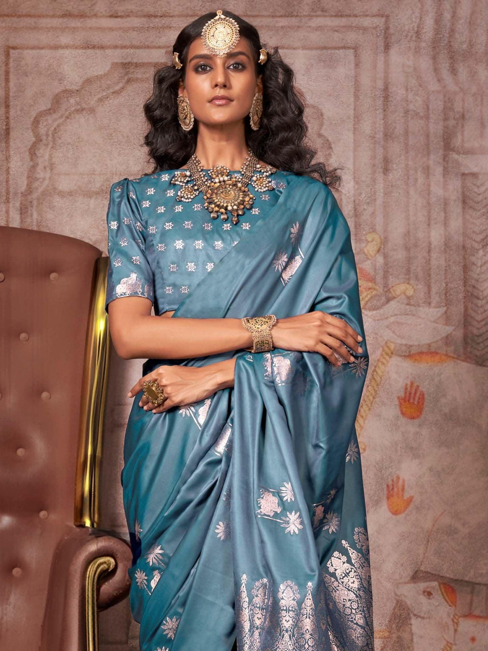 partywear designer saree for festive occasions