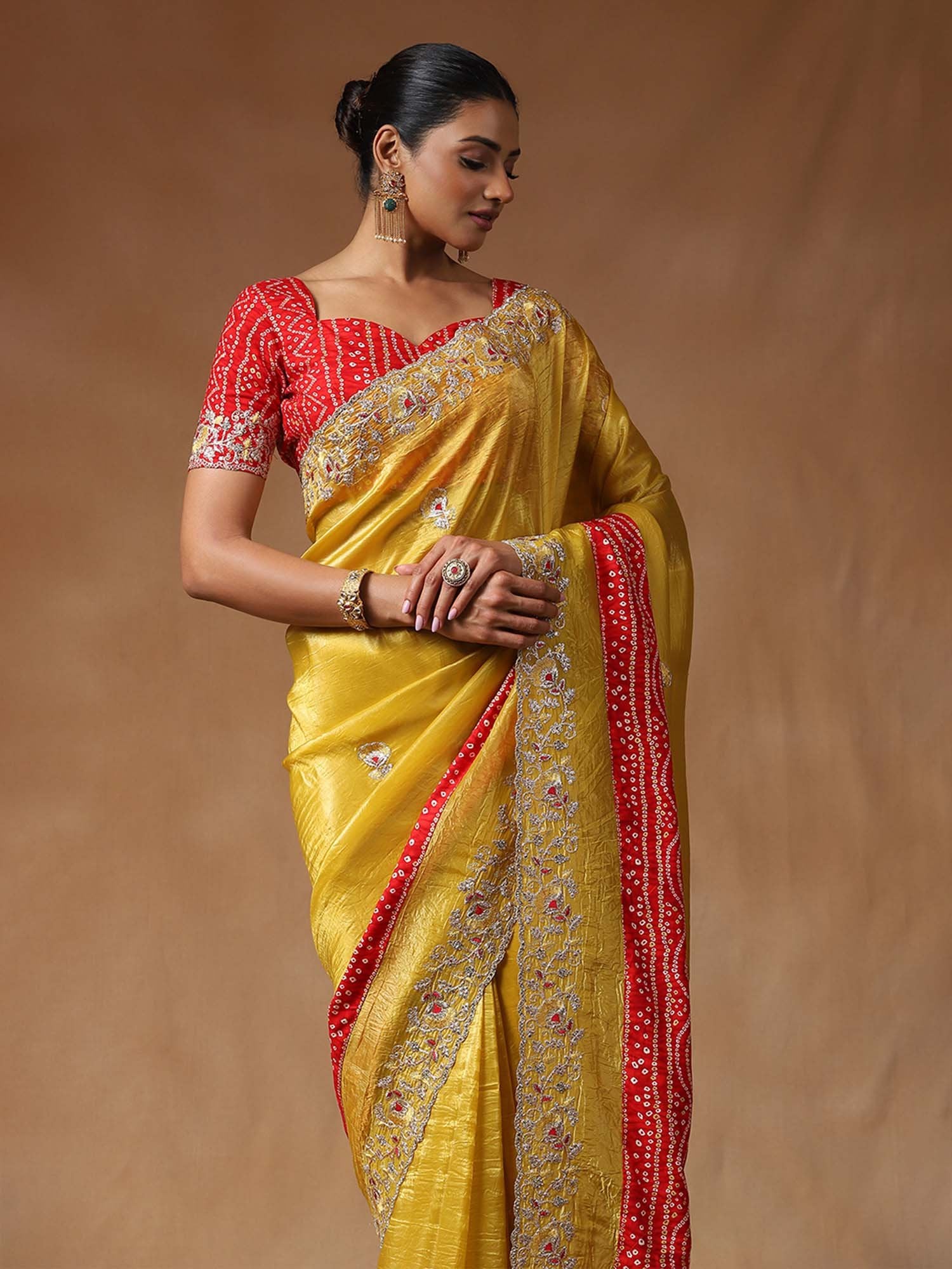 partywear designer saree for festive occasions