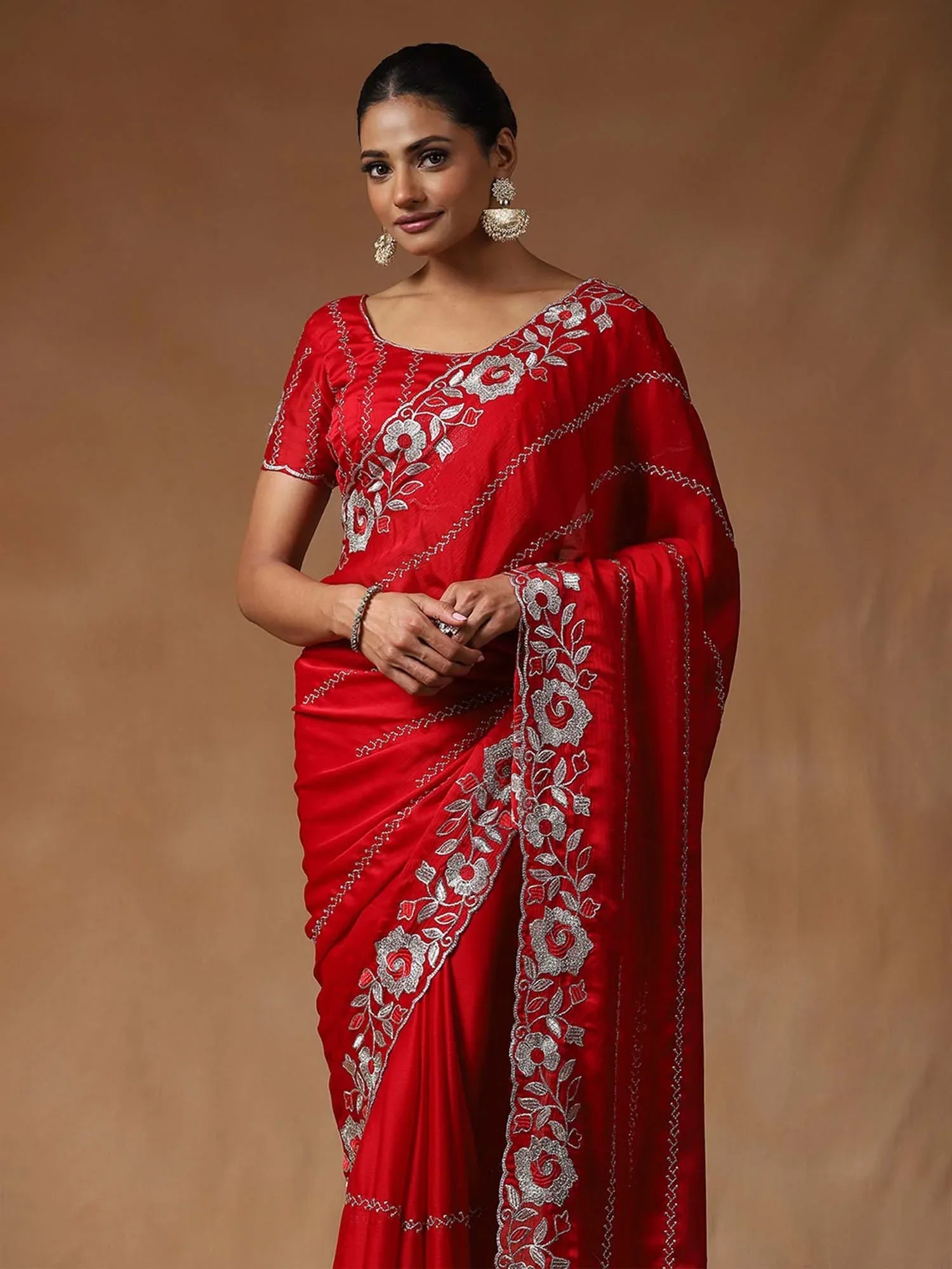 partywear designer saree for festive occasions