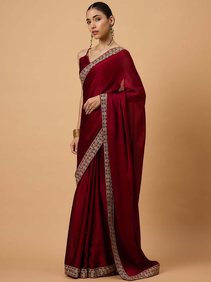 partywear designer saree for festive occasions
