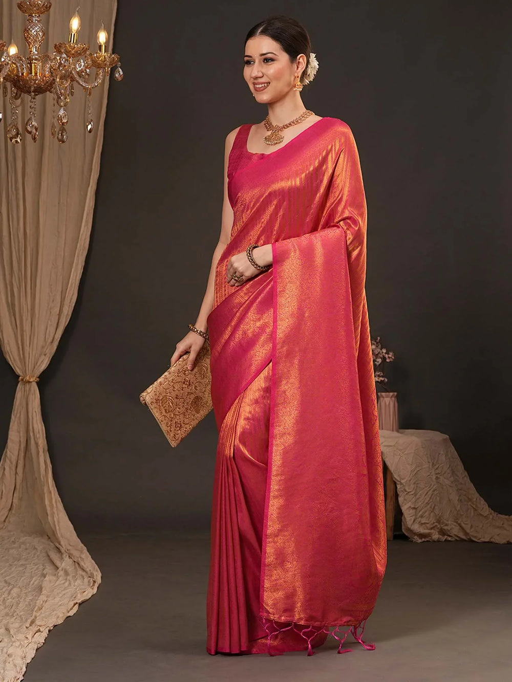 partywear designer saree for festive occasions