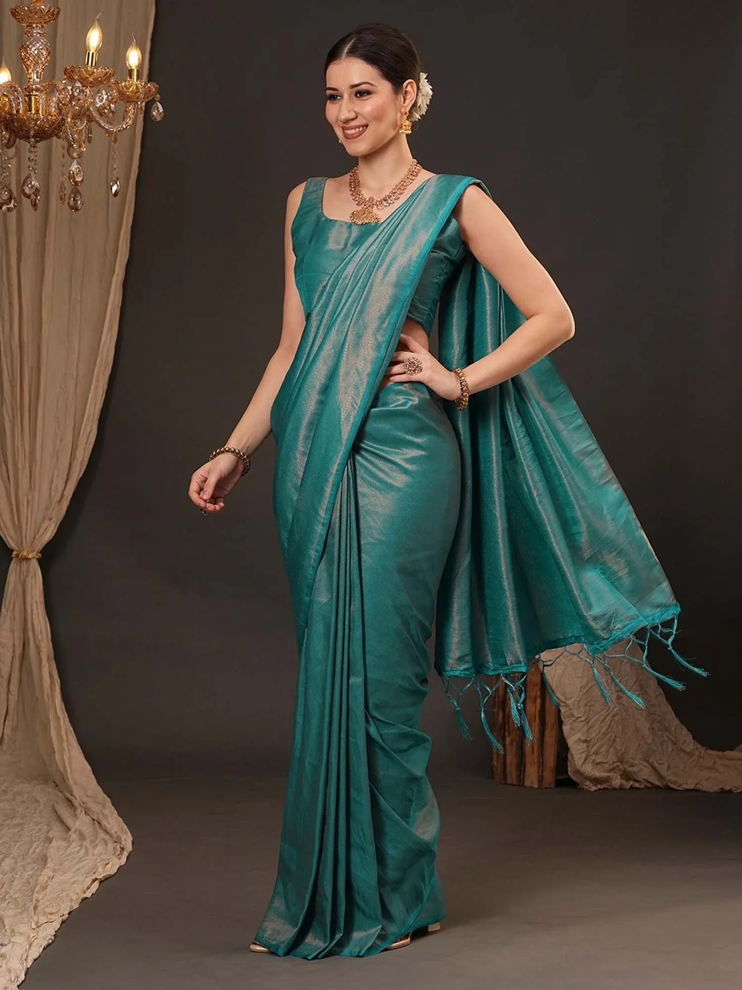 partywear designer saree for festive occasions