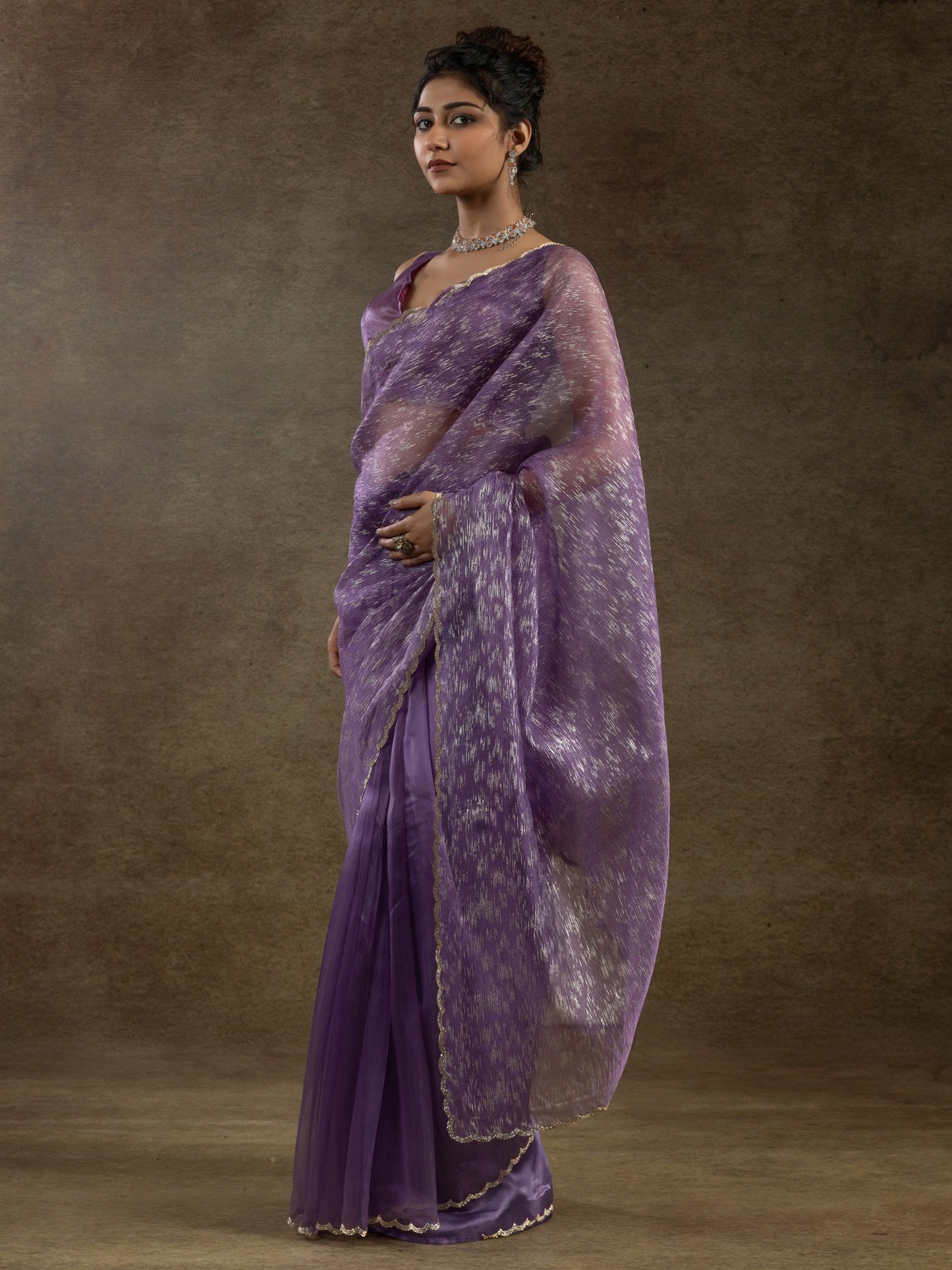 partywear designer saree for festive occasions