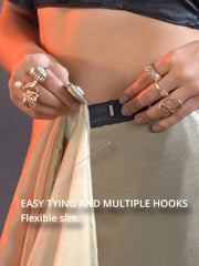 Light Party Wear Satin Silk Ready To Wear Saree - The Dori Store