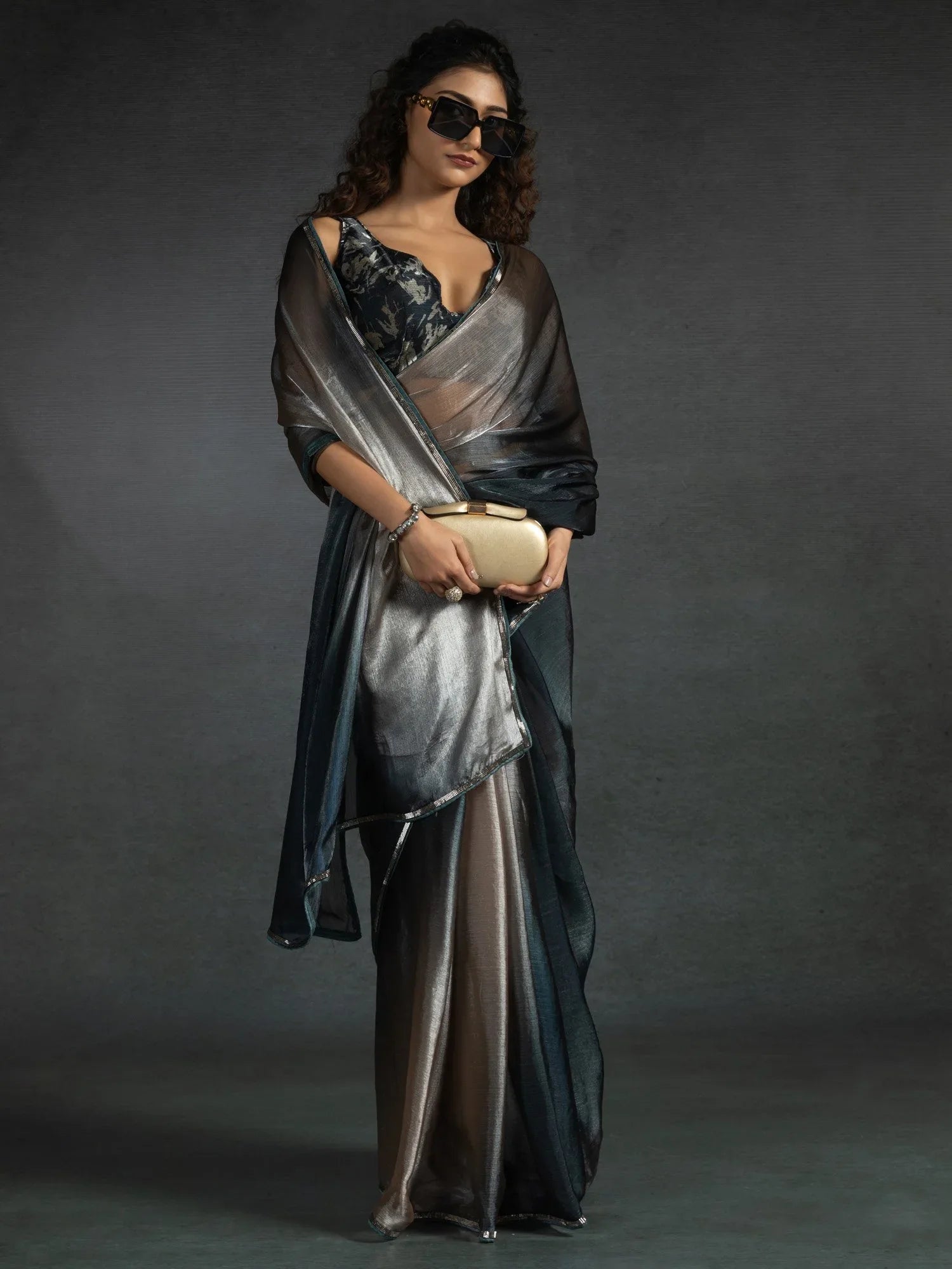 partywear designer saree for festive occasions