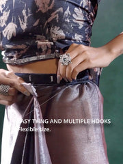 Peach Party Wear Satin Silk Ready To Wear Saree - The Dori Store