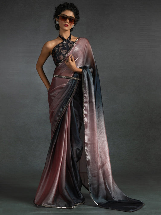 partywear designer saree for festive occasions