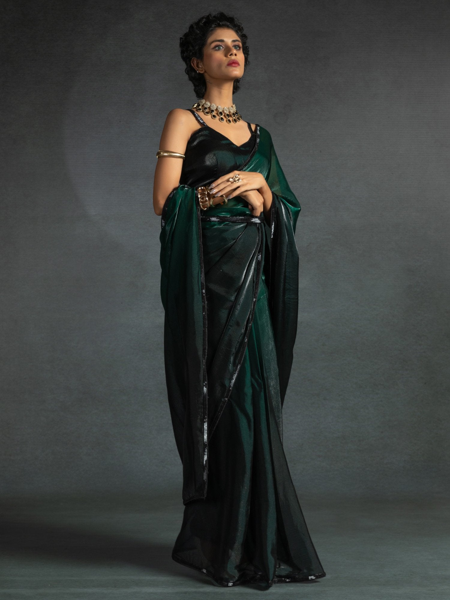 partywear designer saree for festive occasions