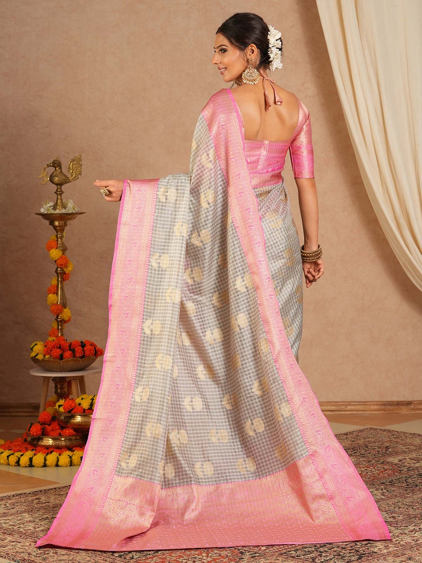 partywear designer saree for festive occasions