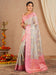 Grey Grey Sungudi Cotton Blend Woven Saree
