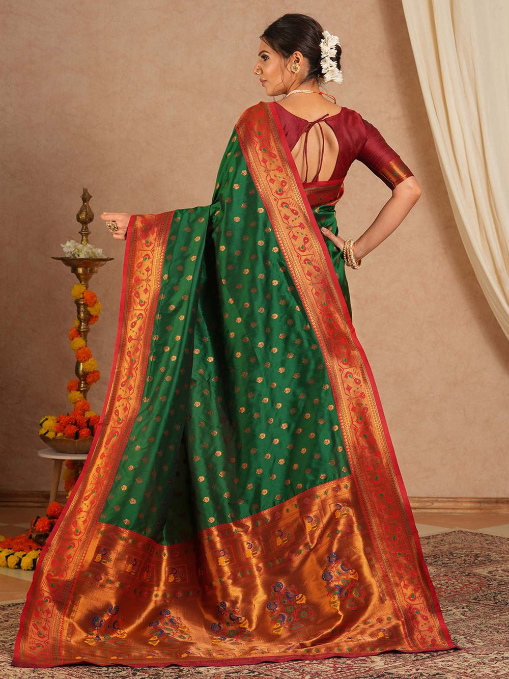 partywear designer saree for festive occasions