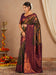 Green Olive Kanjeevaram Banarasi Silk Woven Saree