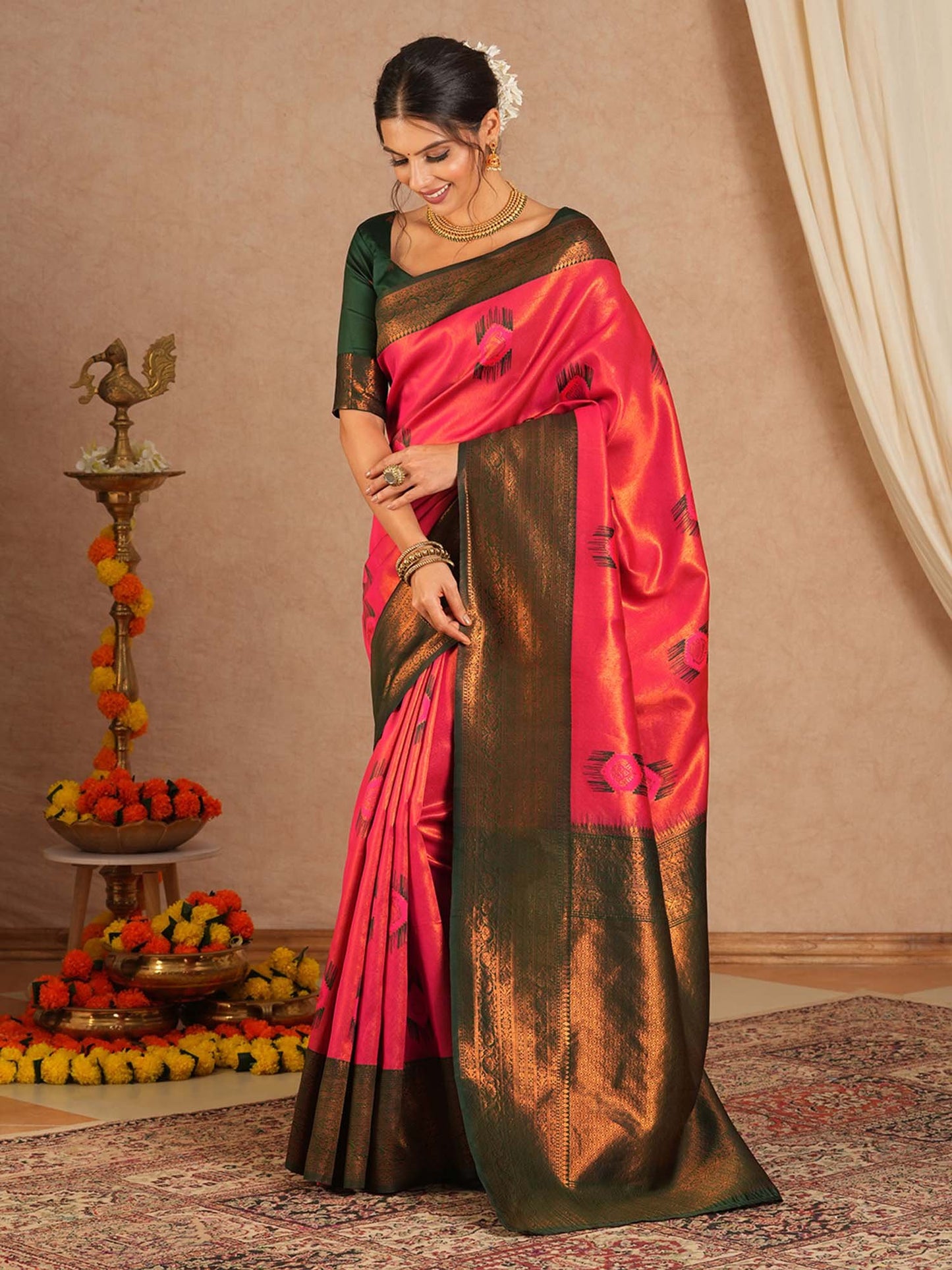 partywear designer saree for festive occasions