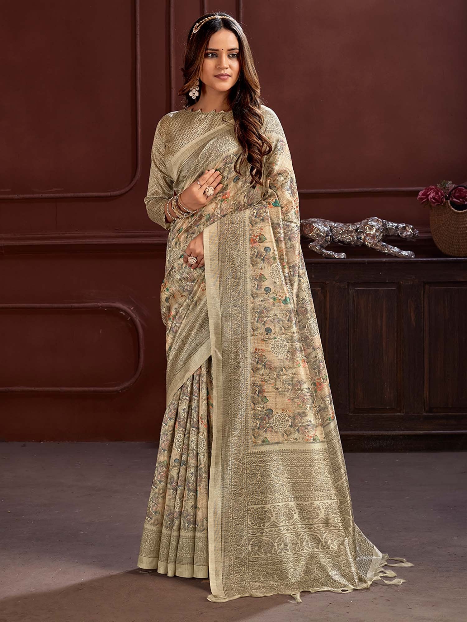 partywear designer saree for festive occasions