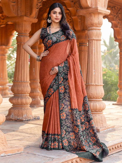 partywear designer saree for festive occasions