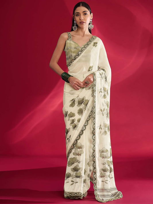 partywear designer saree for festive occasions