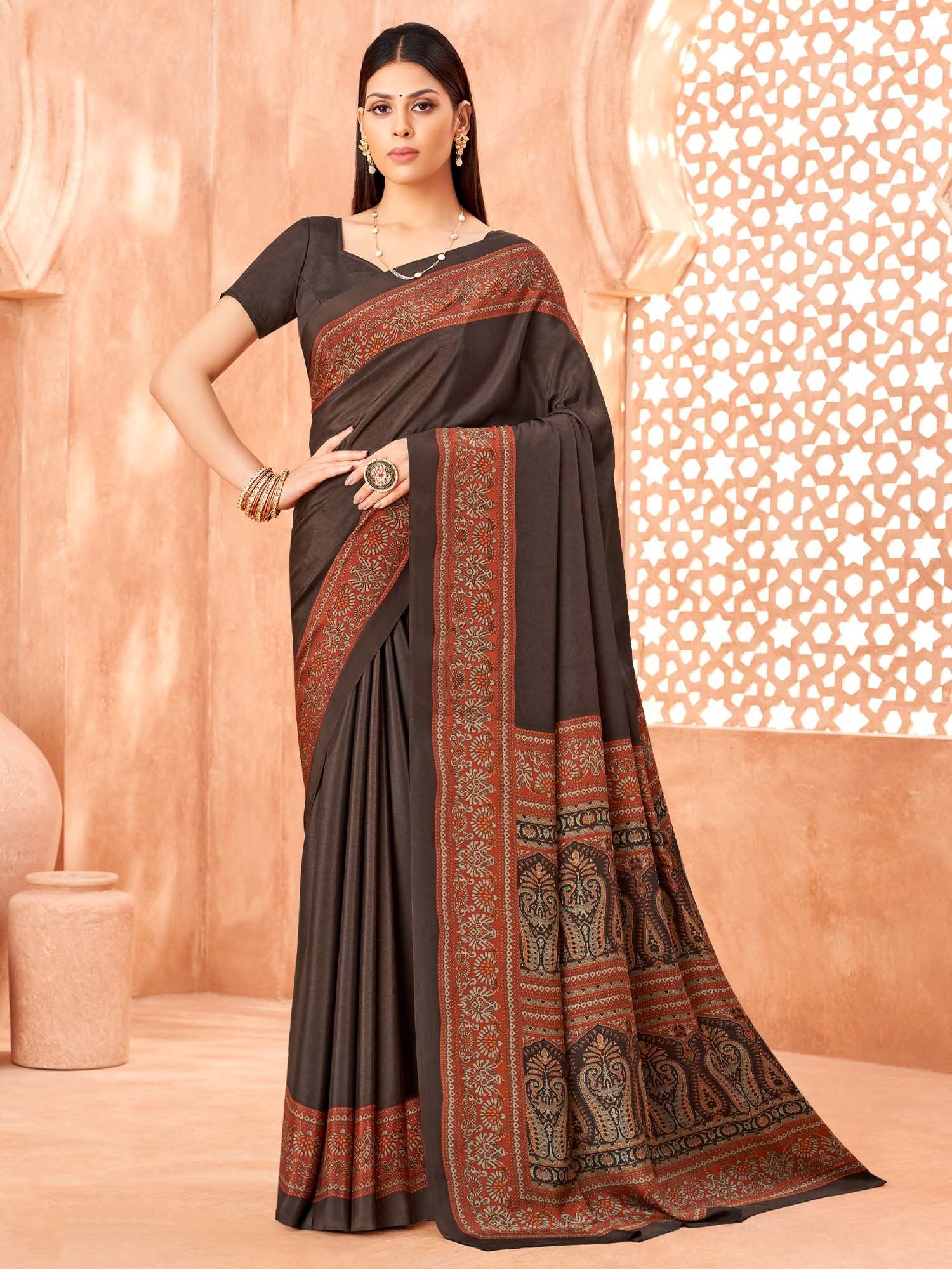 partywear designer saree for festive occasions