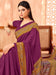 Purple Purple Sungudi Crepe Printed Saree