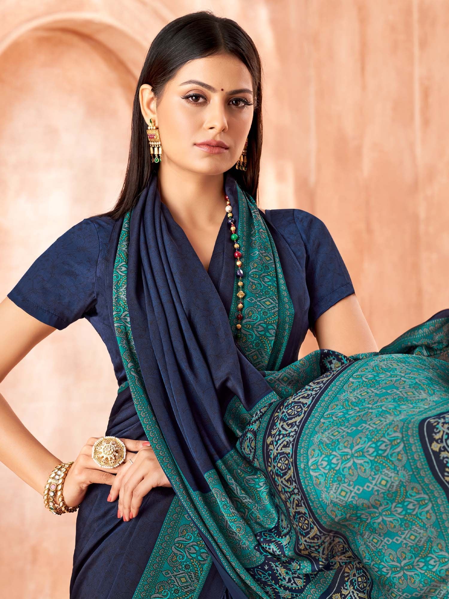 partywear designer saree for festive occasions