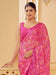 Pink Pink Sungudi Chiffon Printed Saree
