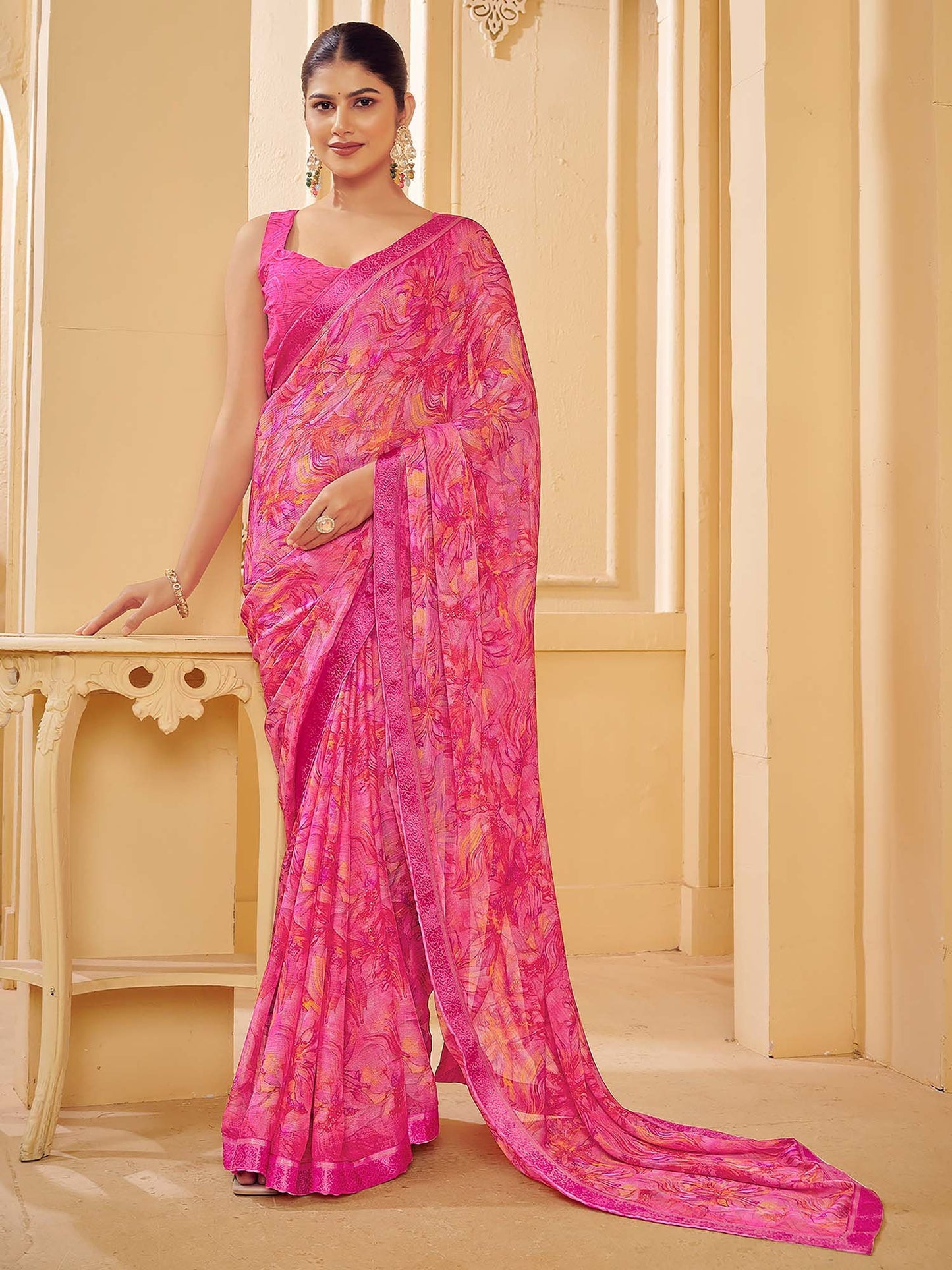 partywear designer saree for festive occasions