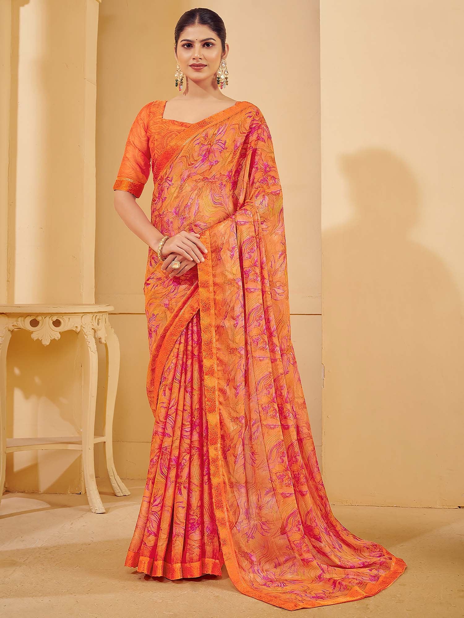 partywear designer saree for festive occasions