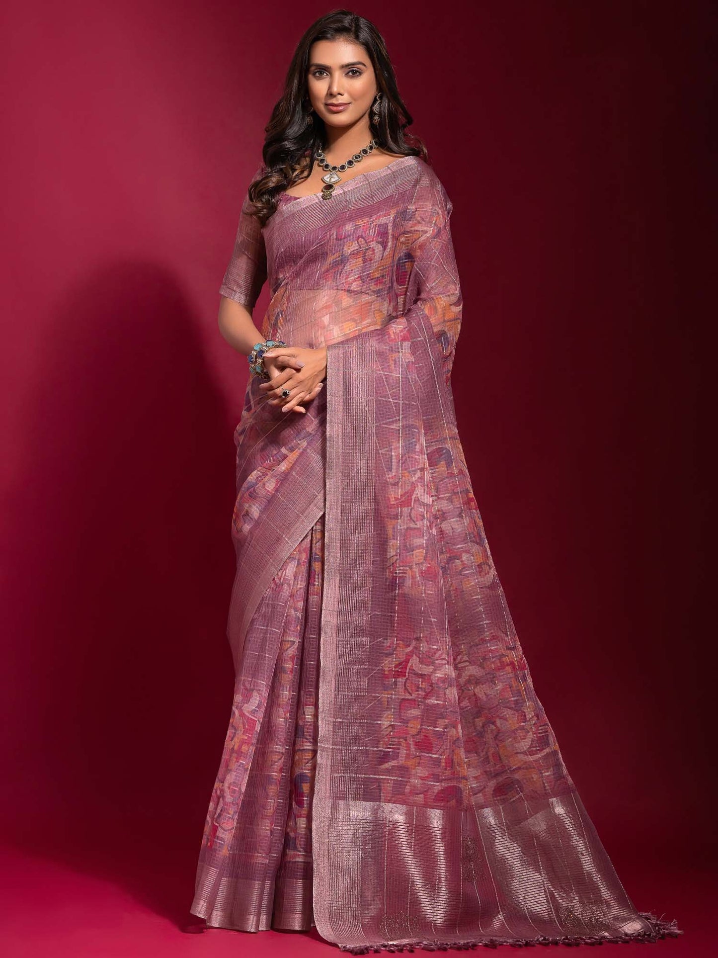 partywear designer saree for festive occasions