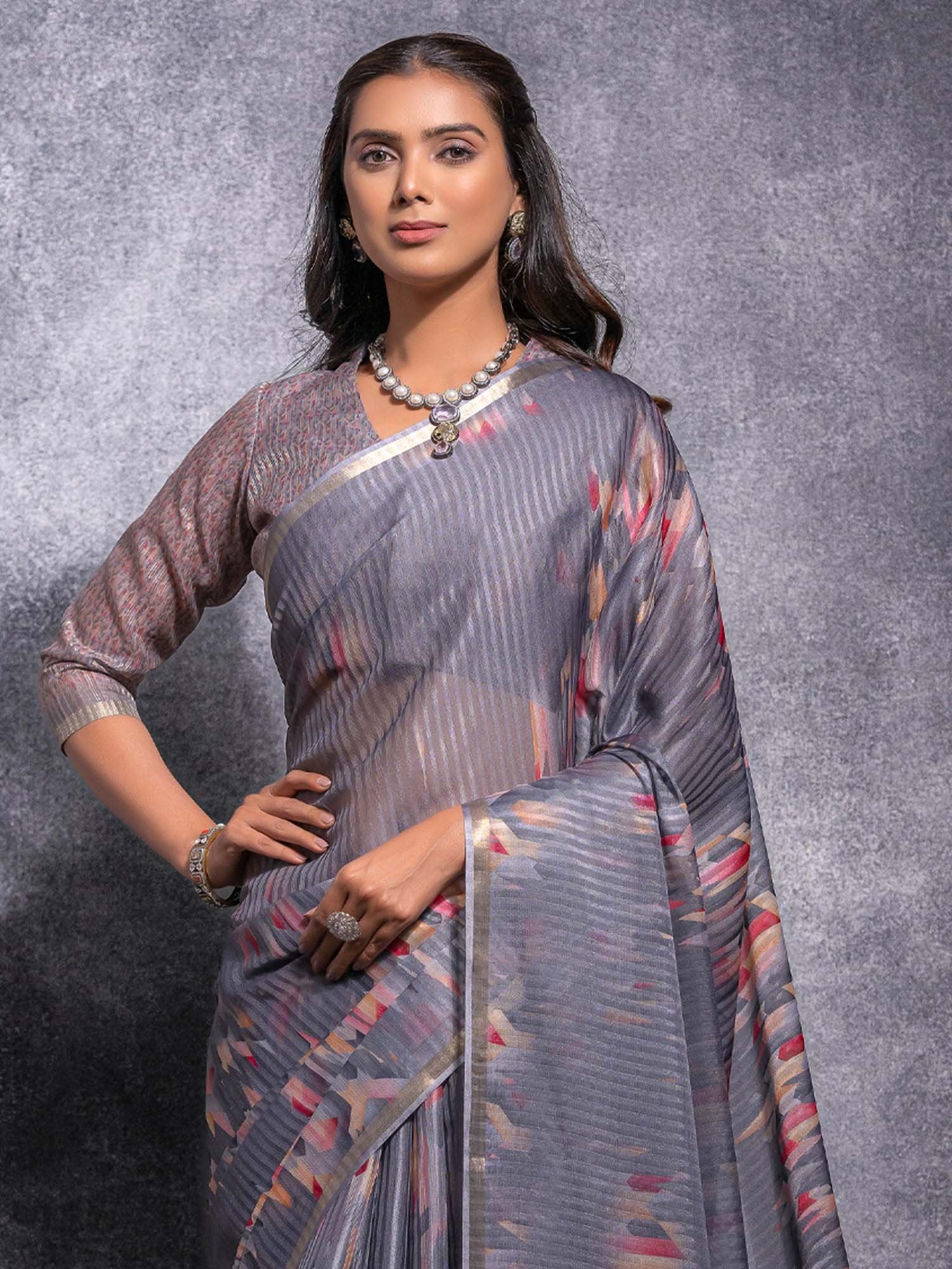 partywear designer saree for festive occasions