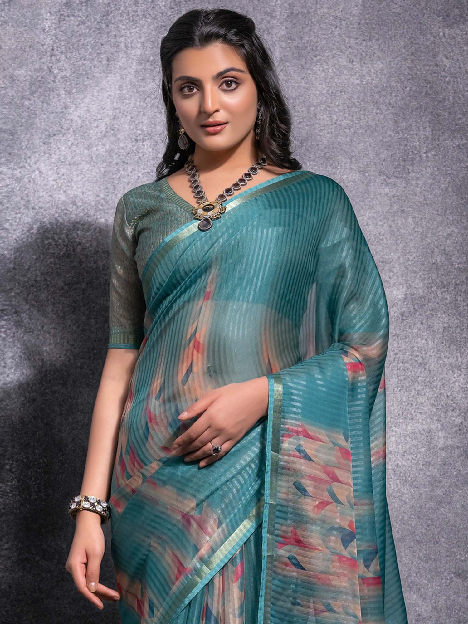 partywear designer saree for festive occasions